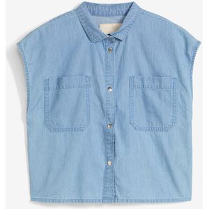 Spijkerblouse van soepel katoen