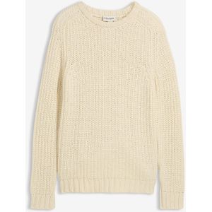 Grof gebreide trui in een zachte katoenmix