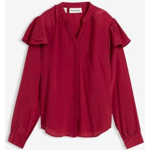 Blouse met zijde