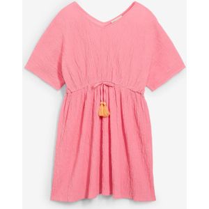 Kaftan jurk van gestructureerde crinkle