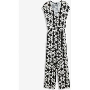 Jersey jumpsuit met korte mouwen