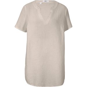 Lange tuniek van mousseline, korte mouw