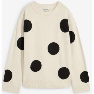 Oversized trui met stippen