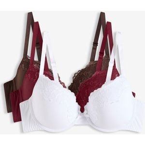 Voorgevormde beugel bh met gerecycled polyamide (set van 3)