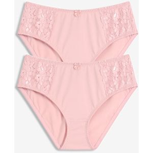 Maxislip met fijn kant (set van 2)