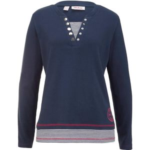 Katoenen longsleeve in layerlook