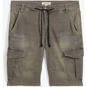 Regular fit sweat jeans bermuda