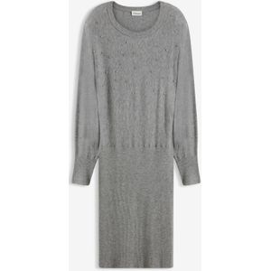 Gebreide jurk in een zachte viscosemix