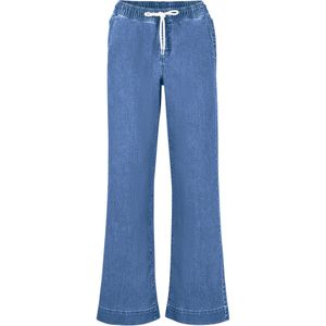 Jeans - Mid Waist Stretch - Wide Leg