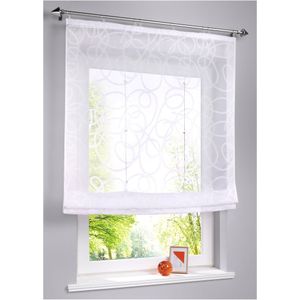 Transparant vouwgordijn met print