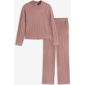 Oversized huispak van zacht ribmateriaal