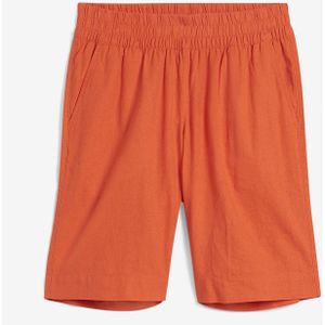 Bermuda met linnen viscose mix