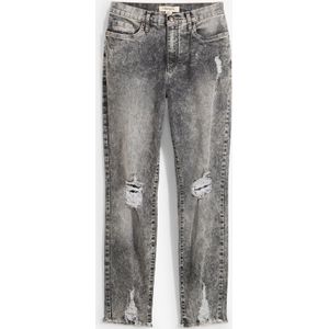Mom jeans met destroyed effecten, high waist