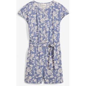 Korte jumpsuit van vloeiende viscose