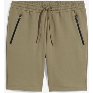 Sweat bermuda met praktische ritszakken