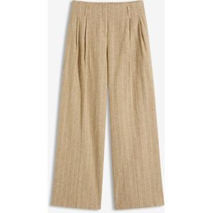 Bandplooibroek met linnen