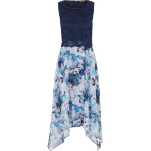 Chiffon jurk met sierlijk kant