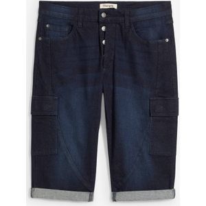 Stretch jeans cargo bermuda, regular fit