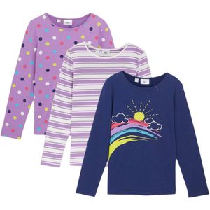 Shirt met lange mouwen van puur biologisch katoen (set van 3)
