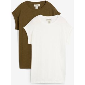 Longshirt van biologisch katoen (set van 2)