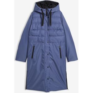 Lange gewatteerde jas