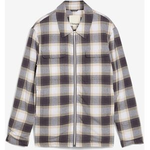 Licht gevoerde flanel overhemd jas