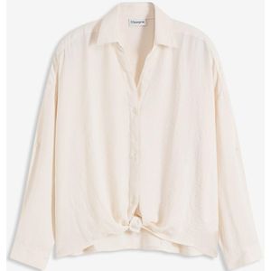 Blouse van licht crêpe