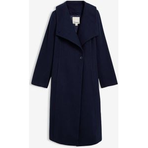 Lange jas in wollook