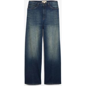 Straight jeans, high waist, low stretch