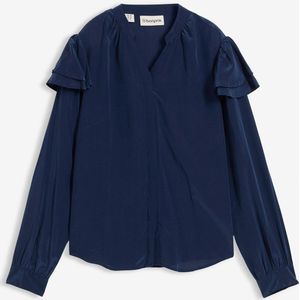 Blouse met zijde