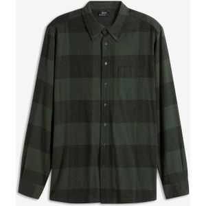 Flanellen overhemd met lange mouwen van zacht katoen