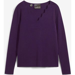 Fijngebreide trui in een zachte viscosemix