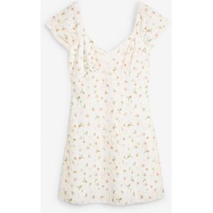 Kanten jurk met bloemmotief