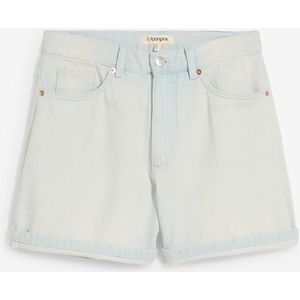 Jeans short high waist, low stretch
