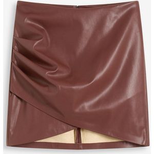 Korte imitatieleren rok