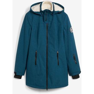 Lange outdoor jas met teddyfleece, waterdicht
