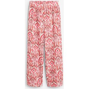 Slip-on broek van gestructureerd crêpe