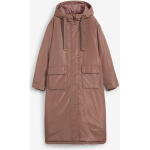 Wijde parka in A-lijn met tunnelkoordje