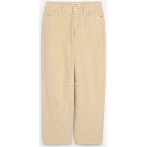 Corduroy barrel broek, mid waist