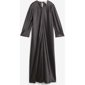 Midi-jurk van glanzend satijn