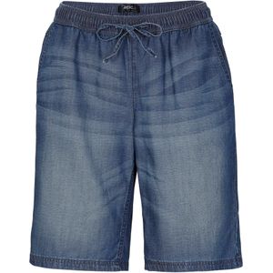 Lichte denim broek met linnen