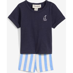 Baby shirt en korte broek (2-dlg. set)