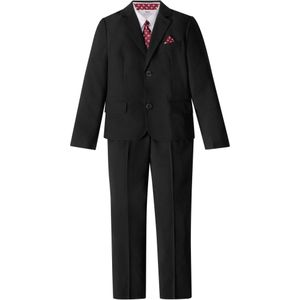 Jongens 4-delig pak: colbert, broek, overhemd, stropdas