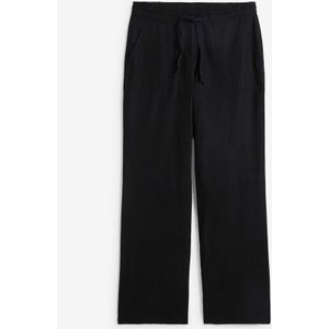 Wijde broek met linnen