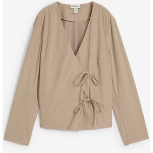 Blouse in een fijne ribstructuur