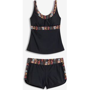 Lange tankini met zwemshort (2-dlg. set)