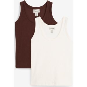 Tanktop met biologisch katoen (set van 2)