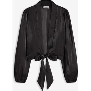 Bolero van fijne tule met strik