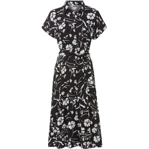 Gedessineerde overhemdjurk van viscose