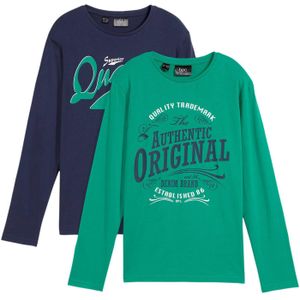 Jongens longsleeve van biologisch katoen (set van 2)